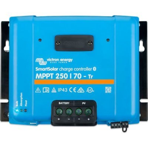 Inverters R Us Victron Energy SmartSolar Charge Controller, MPPT 250V/70-Tr Screw Connection VE.Can, Blue, Aluminum SCC125070421